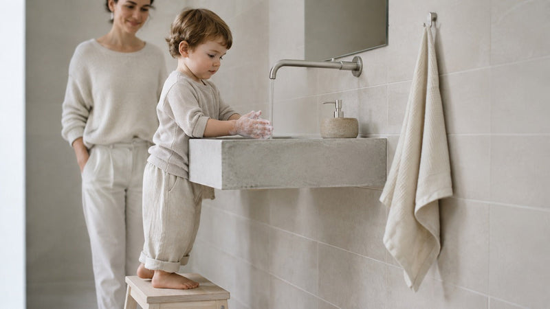 Apprendre a un enfant a bien se laver les mains