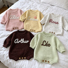 Barboteuse bébé personnalisée en tricot