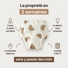 Culotte d'apprentissage mixte, gaze de coton