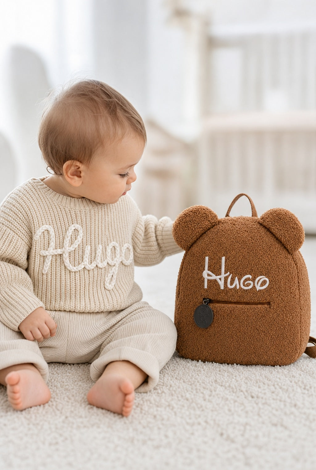 Look Hugo pull creme sac caramel