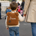 Sac à dos ours en peluche personnalisé, prénom brodé main