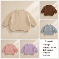 Les 5 coloris du pull personnalise