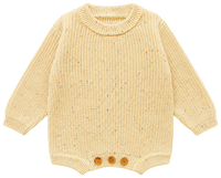 Barboteuse en maille, coloris Vanille